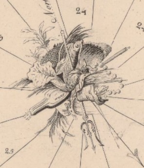 Cartouche from Rocque's Map of Dublin