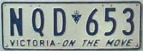 Victorian Number Plates from 1994 On the Move