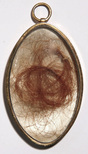 Mary Tudor's hair in a locket
