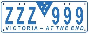 Victorian Number Plates from June 2013 series ended 