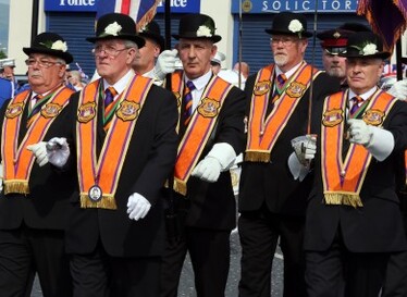 Loyal Orange  ​Institution (Orange Order) a Protestant organisation Northern Ireland