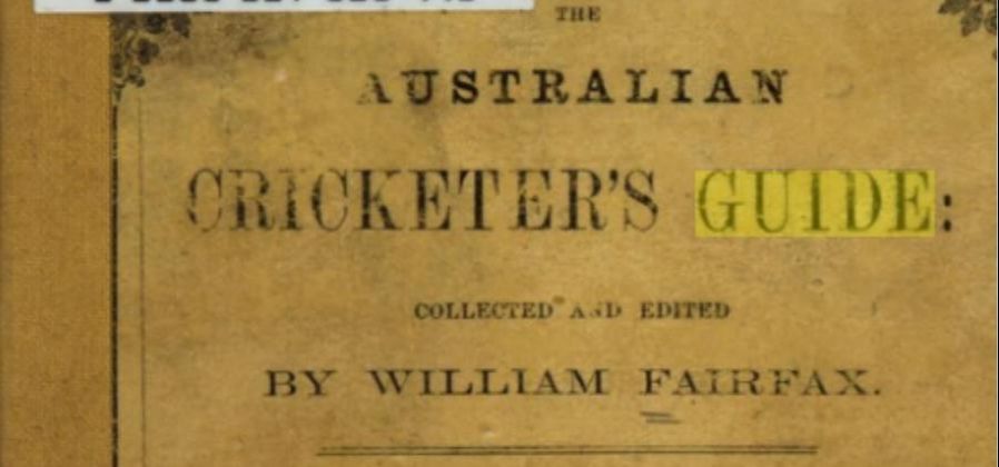Australian Cricketer's Guide 1859