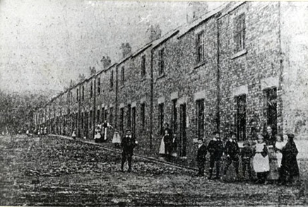 Easington Children playing in the street ca.1890