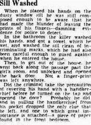 Wiseman Murder Glenroy 1938