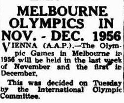 Melbourne Olympics May 1951
