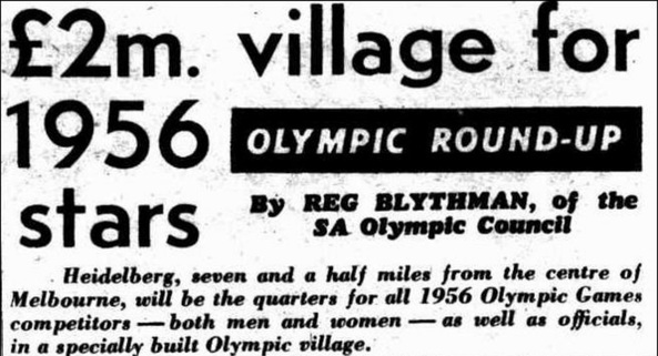 Melbourne Olympics 15 September 1954