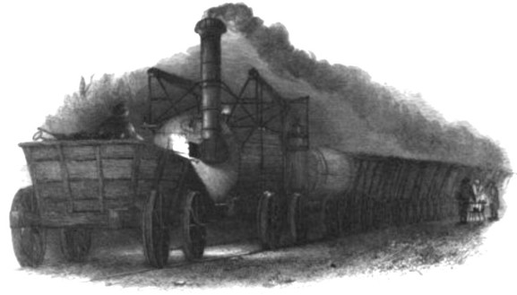 Locomotive at Wylam Colliery