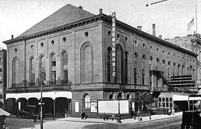 The Academy of Music was a New York City opera house