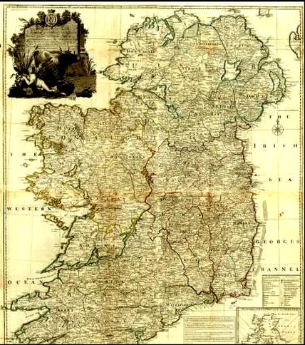 Kingdom of Ireland 4 colour Zoomable Map