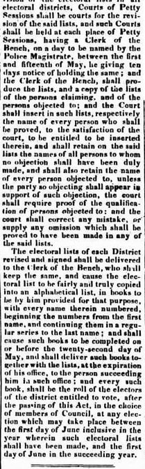 REGISTRATION OF VOTERS 1843