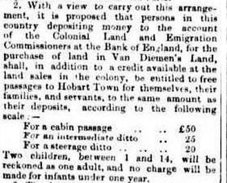NOTICE TO PERSONS DESIROUS OF PURCHASING LAND IN VAN DIEMEN'S LAND 1849
