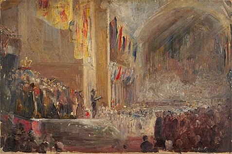 Tom Roberts, 1903, Opening of the First Parliament of the Commonwealth of Australia May 9, 1901