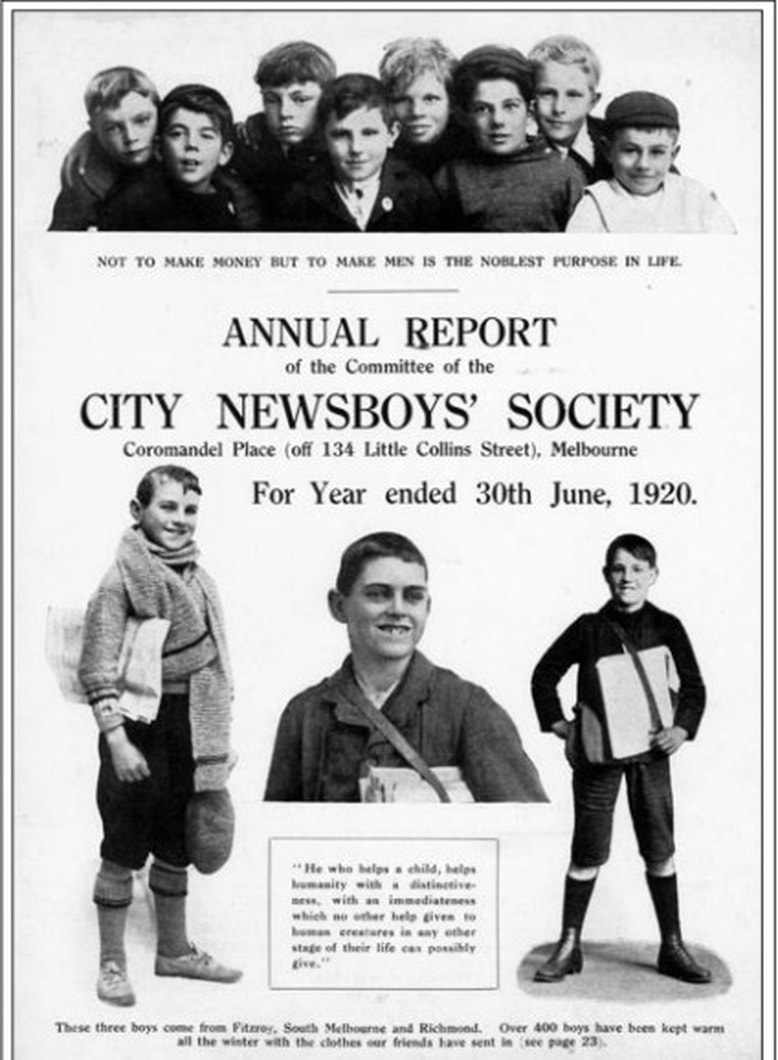 City Newsboys' Society 1920