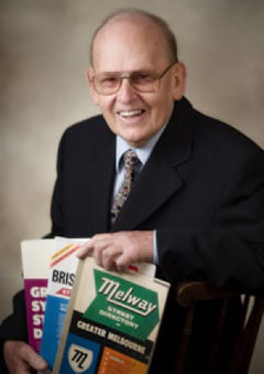 Merv Godfrey OAM 27th Feb. 1924 ~ 29th March 2013, was the originating designer & cartographer of the Melway Street Directory