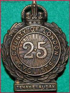 London Cyclist Regiment Medal