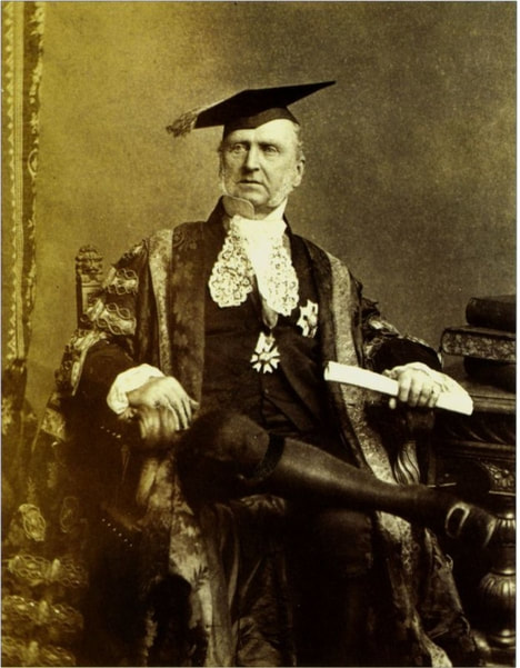 Redmond Barry as Chancellor of the ​University of Melbourne 