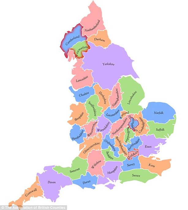 Genealogy- HISTORIC COUNTIES OF ENGLAND