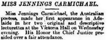 The Celebrated Miss Jennings Carmichael