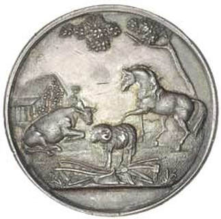 Agricultural Ploughing Match Medal, 1857