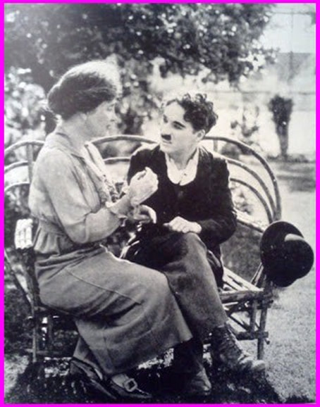 Helen Keller with Charlie Chaplin