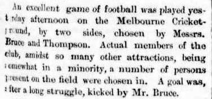 Melbourne Football club Argus (Melbourne, Vic), Wednesday 25 May 1859