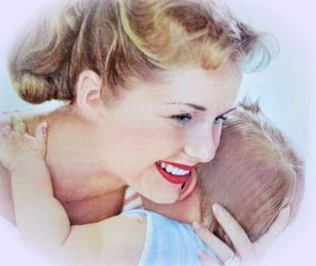 Debbie Reynolds with baby Todd Fisher