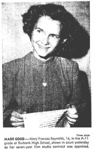 Debbie Reynolds 1948 film contract
