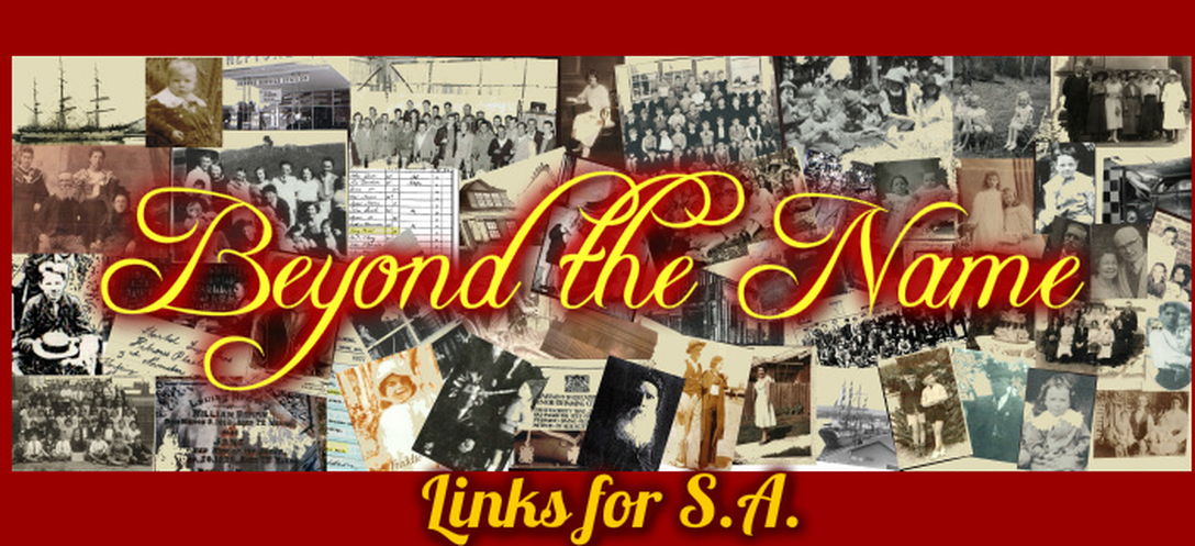 South Australia Related Links- Beyond the Name, History & Genealogy