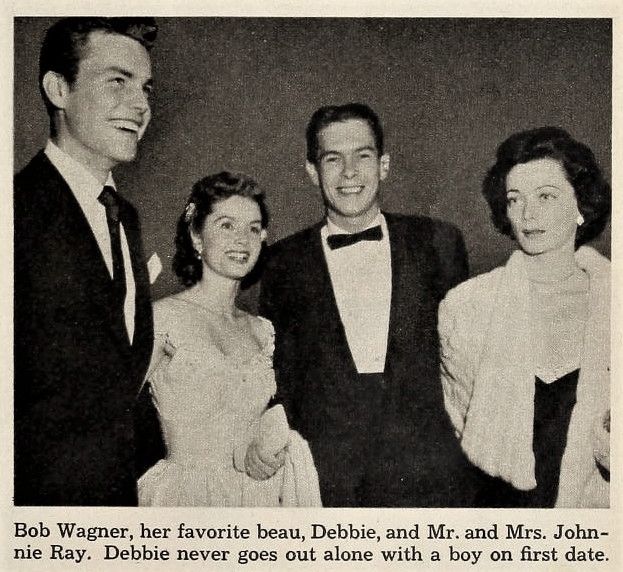 Debbie Reynolds, with Robert Wagner