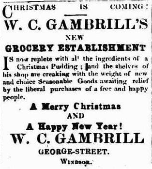 W.C. Gambrill's Christmas 1881