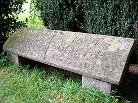 Grave of William & Jane Morris St George's churchyard in Kelmscott