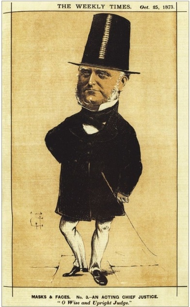 Cartoon Sir Redmond Barry 1873