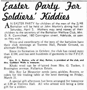 Easter Party for Soldier's Kiddies