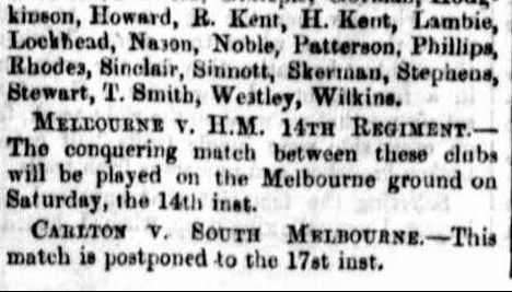 South Melbourne Football Club, Grammer Schools F.C/ 1867