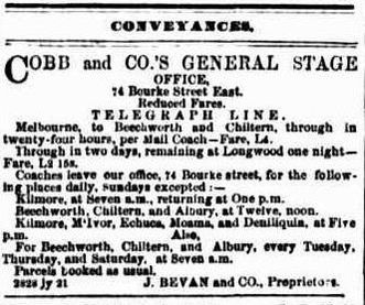 Cobb & Co. Stage Coach 1860