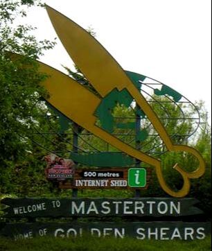 Masterton in New Zealand, holds a yearly international sheep shearing competition.