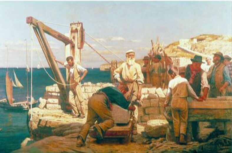 Quarrymen of Purbeck, ​Henry Tanworth Wells (1885)