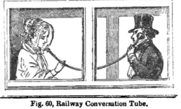 Gutta Percha Railway Conversation Tube