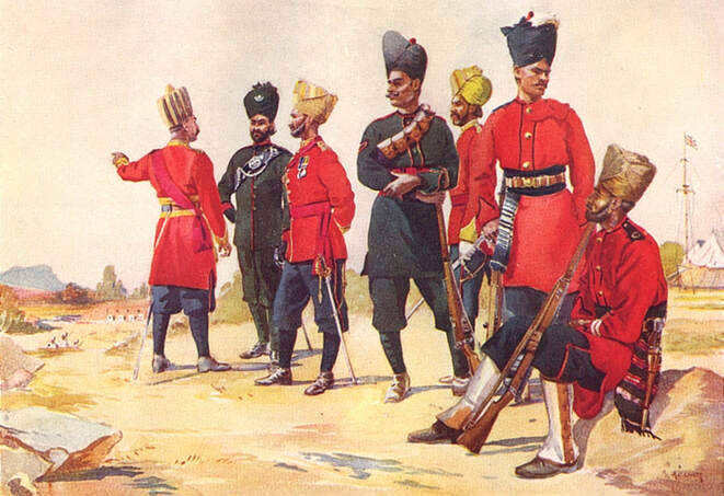 British India Army names Bombay establishment