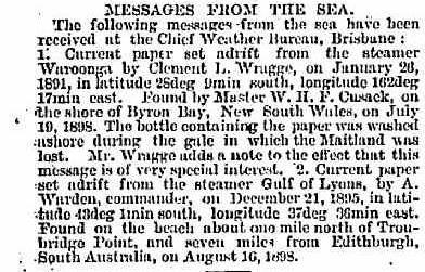 Messages from the sea 1898