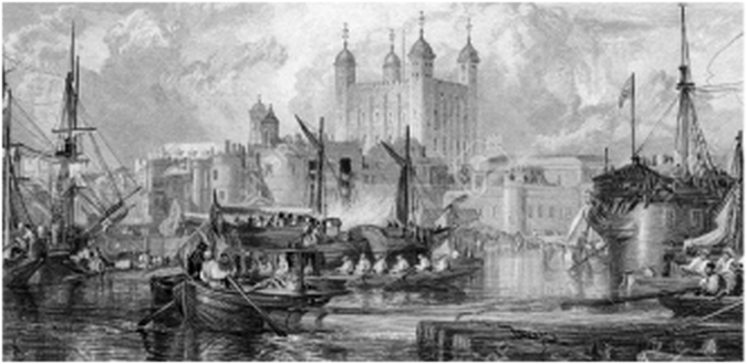 Cornhill in the 1830s