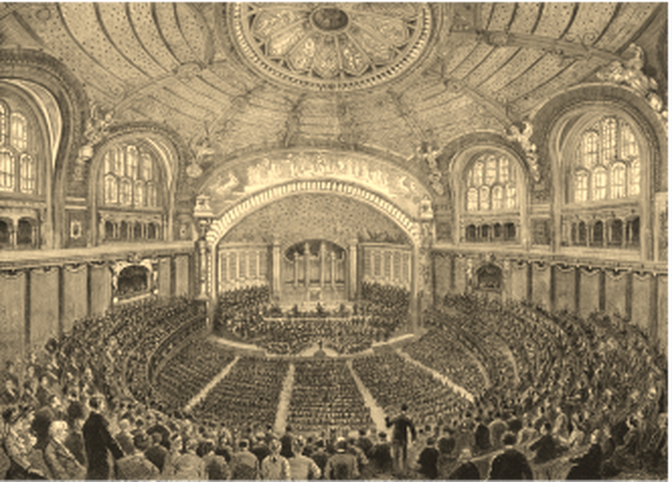 The Trocadero seated 4,500 people- Paris 1878