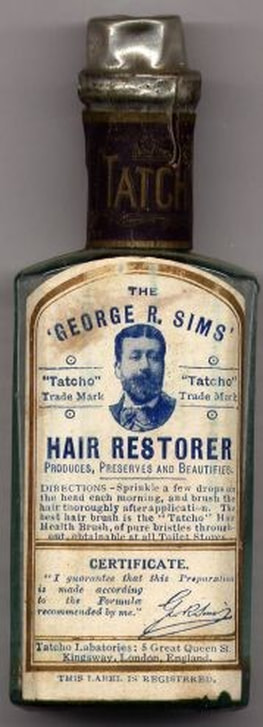 George R. Sims Hair product 'Tatcho' 1897