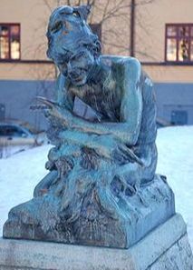 Puck by Carl Andersson (sculptor) Midsommarkransen, Stockholm, Sweden