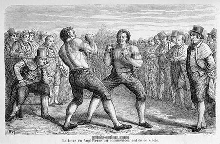 Bare Knuckle Boxing or 'Fisticuffs' popular in the Victorian era