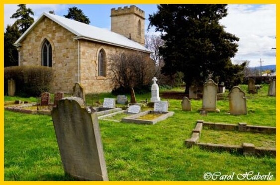  In May 1830 Reid laid the foundation stone of the Bothwell Presbyterian Church among other contributions to the community. Gravesites of Tasmania