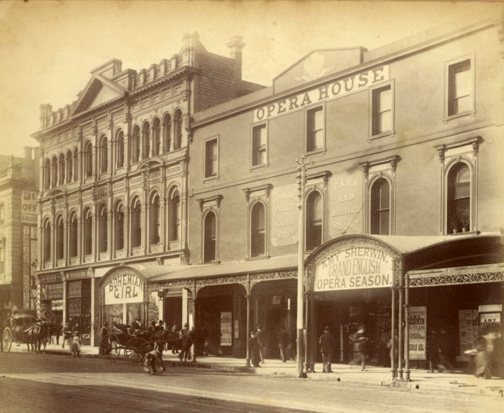 The First Melbourne Opera House, Bourke St. East