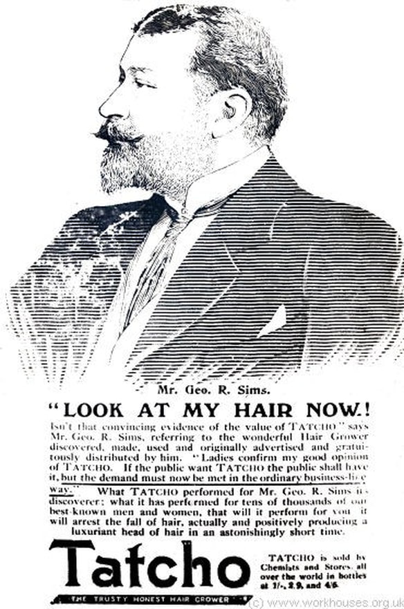 George R. Sims Hair restorer 'Tatcho' 1897