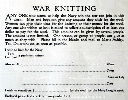 War knitting for the Navy