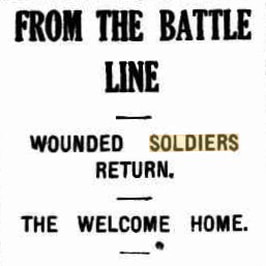 Wounded soldiers 1915